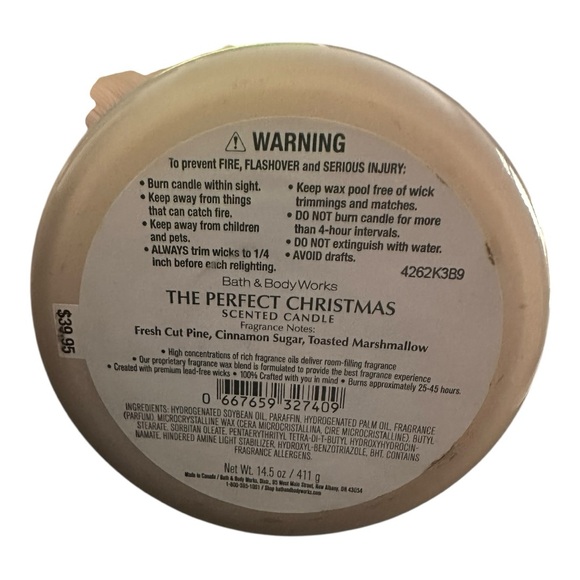 The Perfect Christmas Candle 3 Wick - Picture 6 of 7